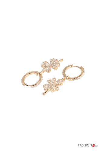 Boucles d’oreilles avec strass - ph 2