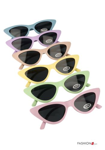 Ensemble de 12 pièces Lunettes de soleil cateye avec des lentilles classiques - ph 1