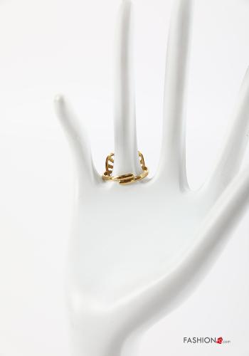 Anello regolabile con strass - ph 2
