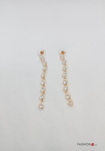 Earrings with rhinestones - ph 1