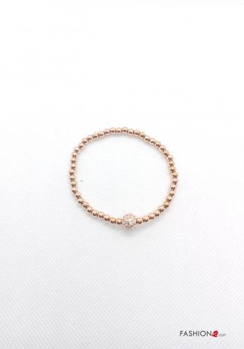 Bracelet with rhinestones with elastic