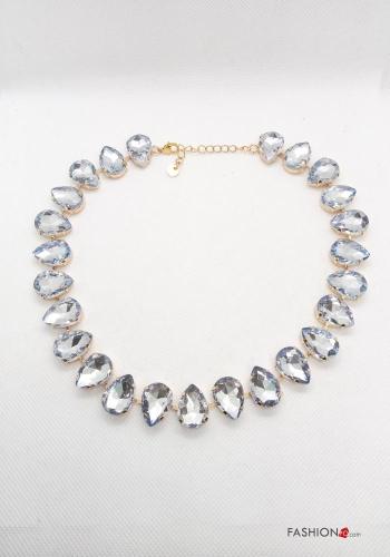 Necklace with rhinestones - ph 1