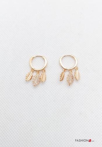 Boucles d’oreilles avec strass - ph 1