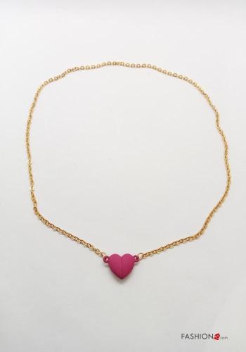 Collar estampado de corazón - ph 1