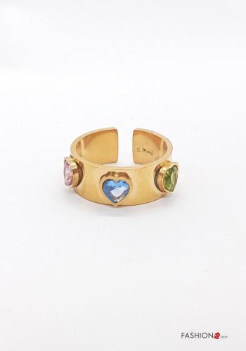 Anillo ajustable con brillantes - ph 1