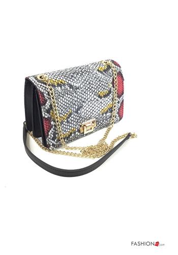 Bag  with buttons with zip with pockets Python print - ph 1