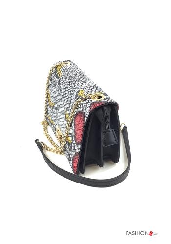 Bag  with buttons with zip with pockets Python print - ph 3
