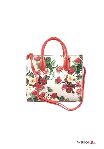 Sac  faux cuir avec bandoulière avec fermeture éclair Imprimé floral - ph 1