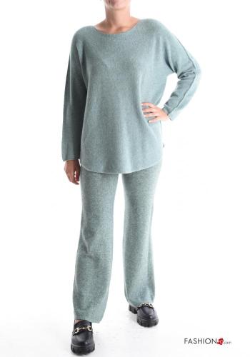 long sleeve crew neck Co-ord with elastic