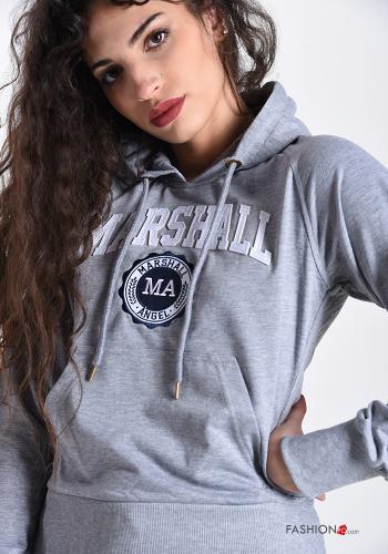 Felpa in Cotone con tasche con cappuccio - ph 4