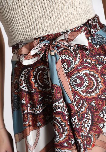 Gonna  con fiocco Fantasia jacquard - ph 4