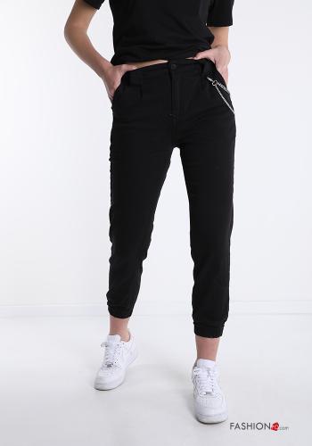 Pantalone sportivo in Cotone con tasche con bottoni con zip - ph 1