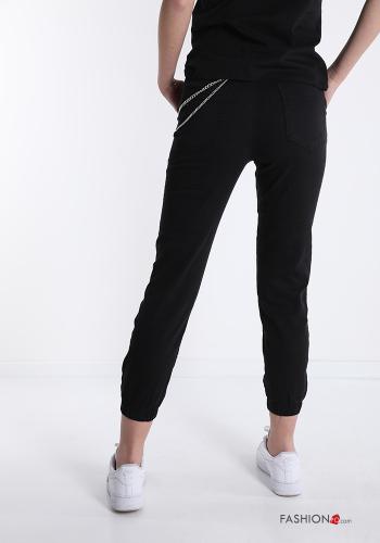 Pantalone sportivo in Cotone con tasche con bottoni con zip - ph 2