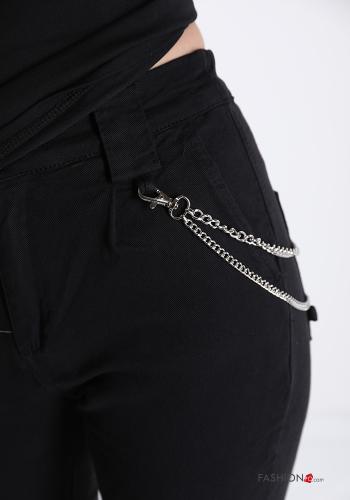 Pantalone sportivo in Cotone con tasche con bottoni con zip - ph 4