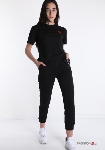 Pantalone sportivo in Cotone con tasche con bottoni con zip - ph 5
