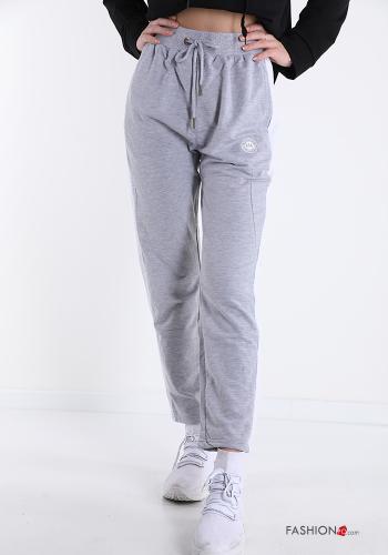 Pantalone sportivo in Cotone con tasche con fiocco - ph 1