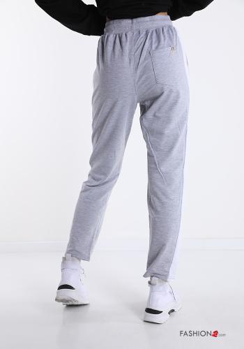 Pantalone sportivo in Cotone con tasche con fiocco - ph 2