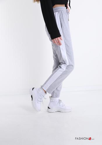 Pantalone sportivo in Cotone con tasche con fiocco - ph 3
