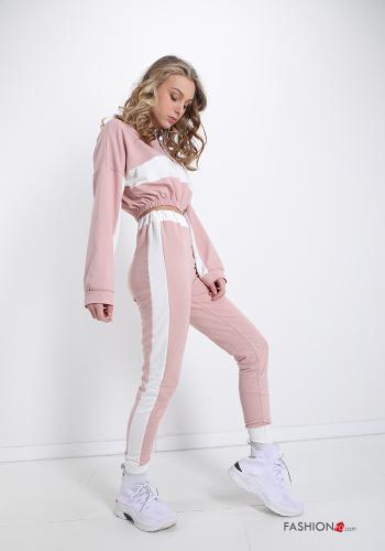 Tuta sportiva in Cotone  con zip - ph 1