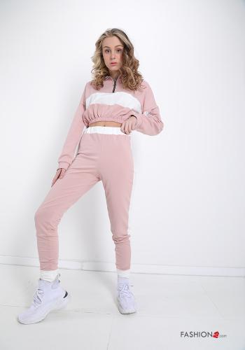 Tuta sportiva in Cotone  con zip - ph 3