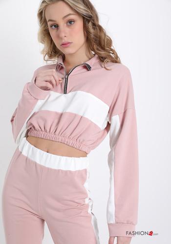Tuta sportiva in Cotone  con zip - ph 4