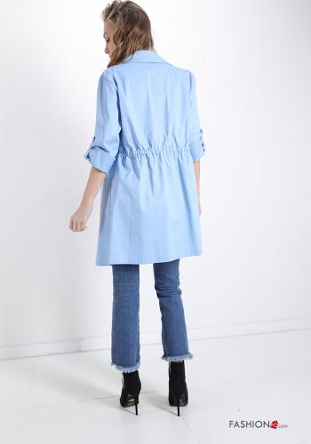 Trenchcoat aus Baumwolle  mit Taschen mit Schleife - ph 2