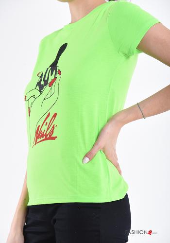 T-shirt in Cotone Fantasia stampata - ph 3