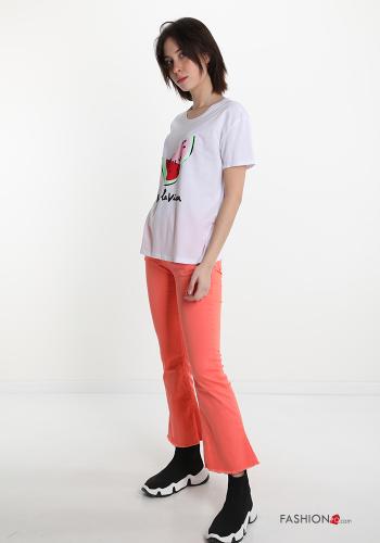 Patterned Cotton T-shirt - ph 5