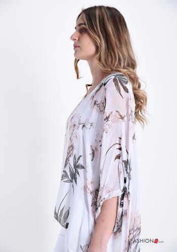 Tunic in Silk Floral print - ph 3