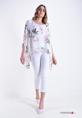 Tunic in Silk Floral print - ph 5