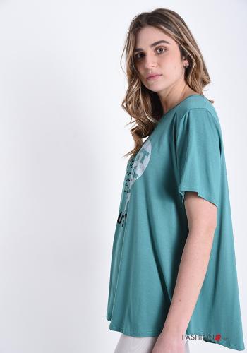 T-shirt with lettering print - ph 3