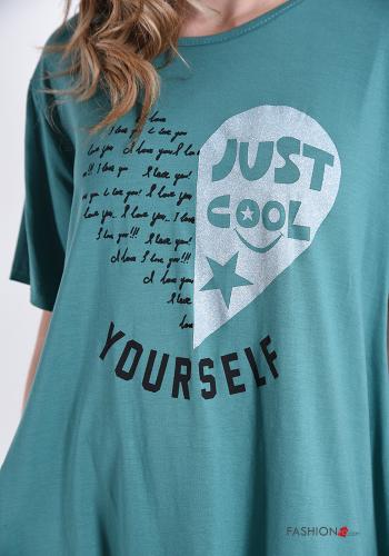 T-shirt with lettering print - ph 4