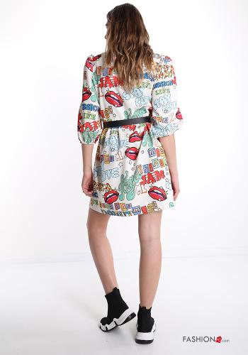 Robe  avec ceinture Imprimé pop art - ph 2