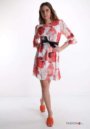 Robe Floral avec ruban - ph 1