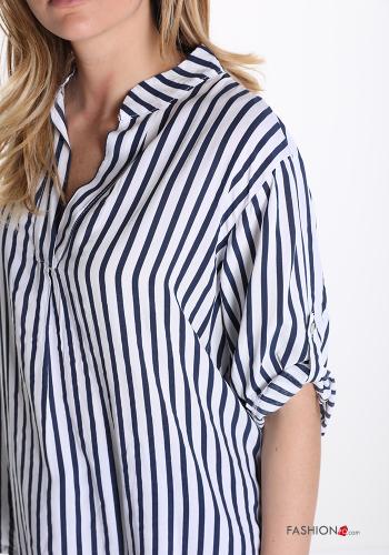 Camicia  con bottoni Fantasia righe - ph 4