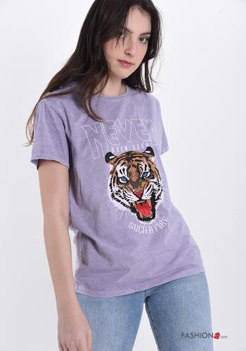 T-shirt en Coton Tissu imprimé - ph 1