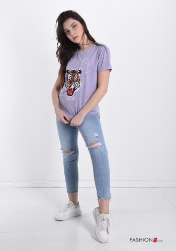 T-shirt en Coton Tissu imprimé - ph 5
