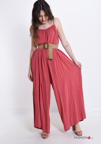 Jumpsuit with v-neck