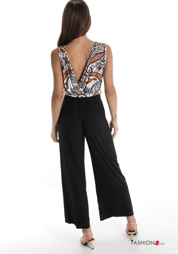 Overall  mit Schleife V-Ausschnitt Jacquard-Muster - ph 2