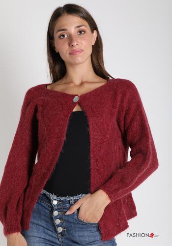 Cardigan in Mohair con bottoni