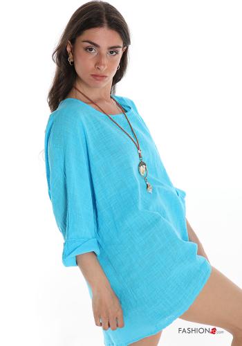 Cotton Tunic with necklace - ph 3