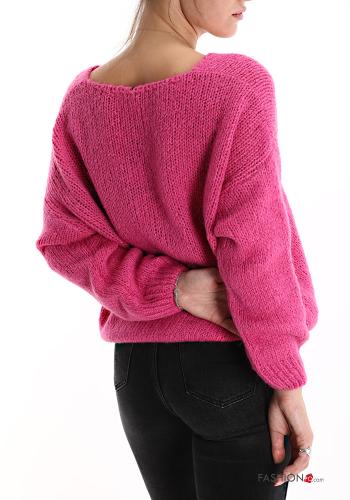 Mohair Sweater with v-neck - ph 2