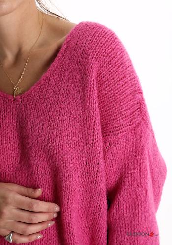 Mohair Sweater with v-neck - ph 4