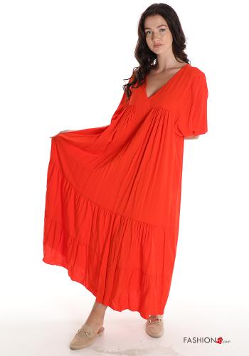 Kleid mit Volants mit V-Ausschnitt - ph 1