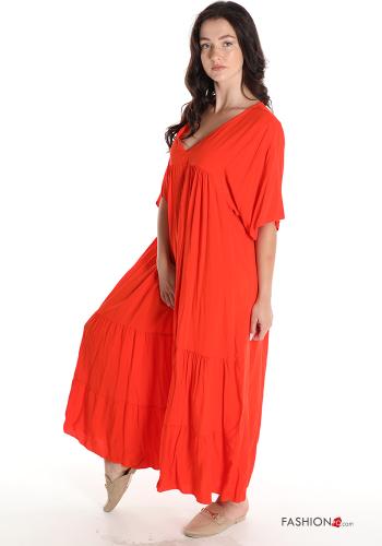 Kleid mit Volants mit V-Ausschnitt - ph 3