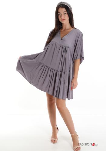 Kleid mit Volants mit V-Ausschnitt - ph 1