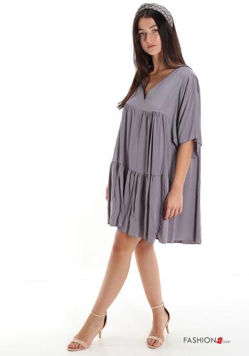 Kleid mit Volants mit V-Ausschnitt - ph 3