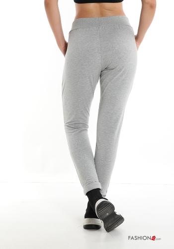 Pantalone sportivo in Cotone con tasche con fiocco - ph 2