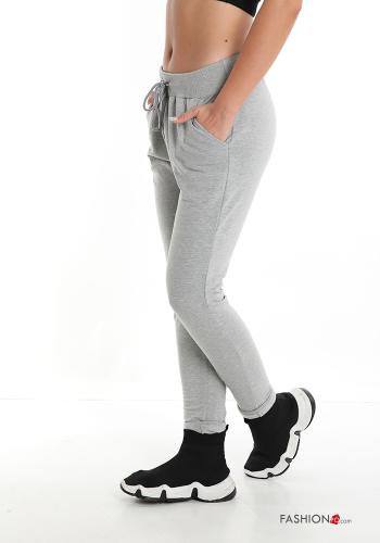 Pantalone sportivo in Cotone con tasche con fiocco - ph 3