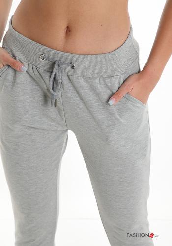 Pantalone sportivo in Cotone con tasche con fiocco - ph 4